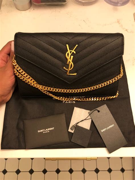 pinterest ysl wallet on chain|ysl small wallet on chain.